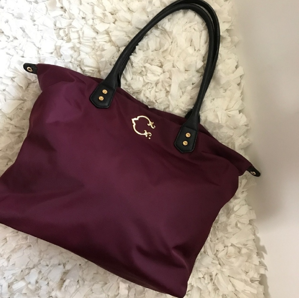 C wonder burgandy large tote.